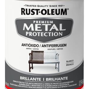 Esmalte Anticorrosivo Metal 946ml Bco Brillante Rust Oleum